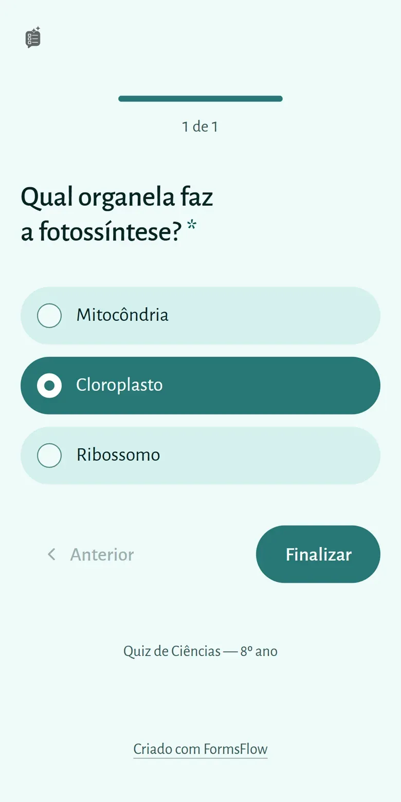 Tons suaves e muito espaço, para responder com calma.